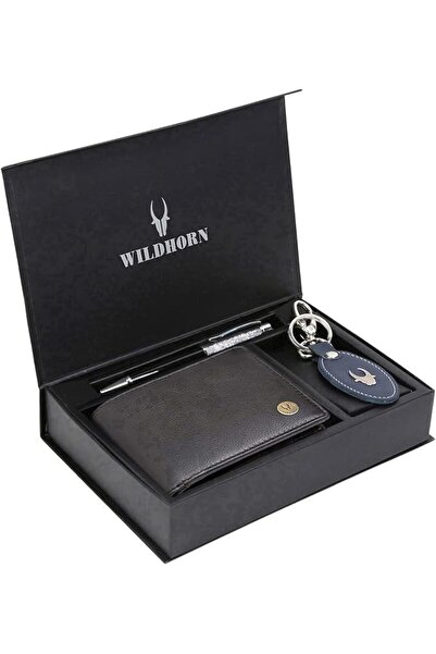 Wildhorn mens Leather Wallet Belt Combo Men's Wallet