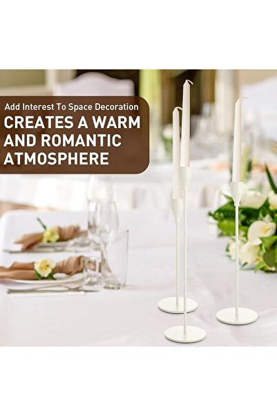Potchen 27 Pack Candles Holder, 9 Sets Taper Candlestick Holders Fit 0.75 Inc...
