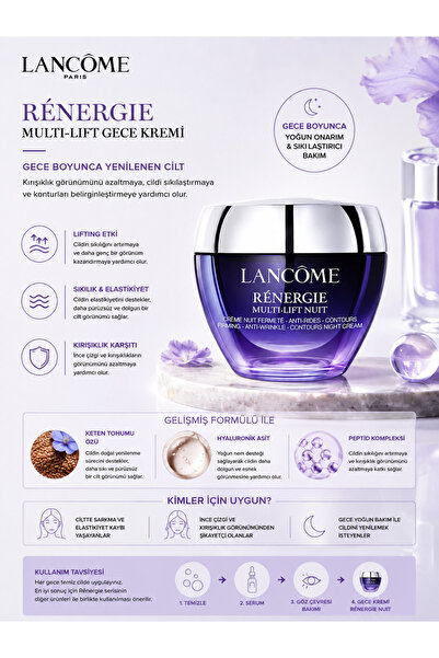 Lancome Rénergie Nuit 50 ml – Firming and Renewing Intensive Night Care Cream...