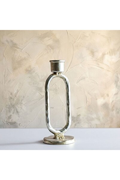 Generic Mirabella Metal Candle Holder 7.5X7.5X18.5 cm -Chrome