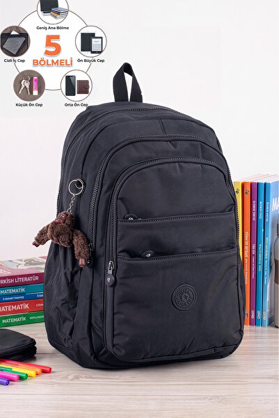 Lifonbag Unisex Σχολική τσάντα 5 θέσεων, μεγάλου μεγέθους, αδιάβροχο σακίδιο ...