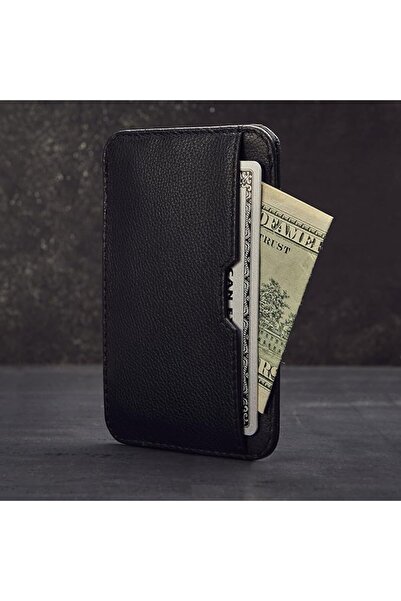 Vaultskin CHELSEA Slim Leather Card Wallet for Men, RFID (Matt Black) | Slim ...