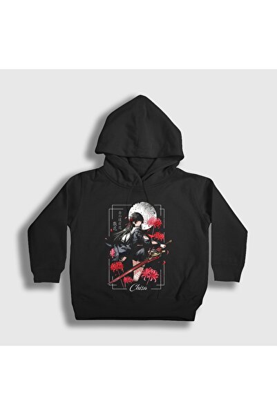 Presmono Unisex Kids Black Chisa Wuthering Waves Hooded Sweatshirt 616524Tt