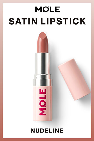 MQLE Satin Lipstick Nudeline - Nude Lasting Moisturizing Satin Lipstick