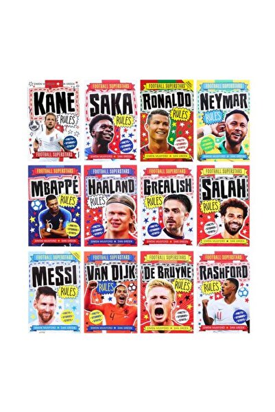 Generic (Unbranded) Set de colecție de 12 cărți cu superstaruri ai fotbalului...