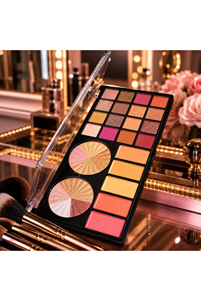 Kerry Rose The All-In-One Palette Combines Eyeshadow, Highlighter, Blush, and...