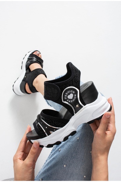 Stilux Sparkling Women's Sandals with Hidden Heels