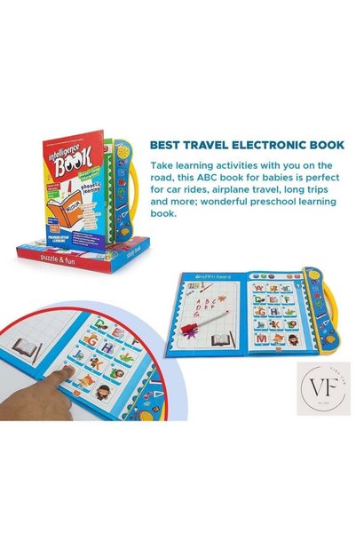 STEM AYNI Interactive Talking Learning Book for Kids | English Educational Sound Book with Phonetic Learning, Letters, Numbers, Animals, Music & Parent-Child Activities | Ages 3+