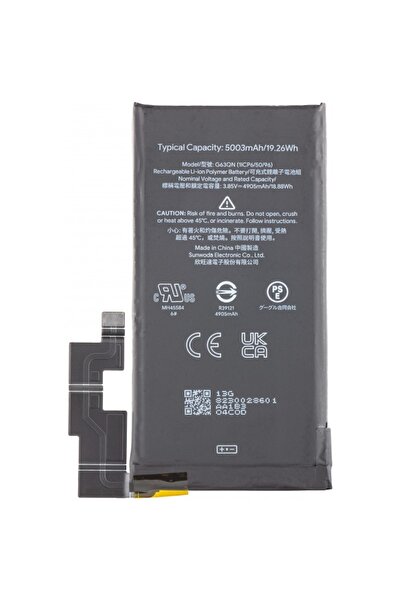 Google Γνήσια Μπαταρία GMSB3 Pixel 6 Pro 5003mAh Service Pack G730-06300-01