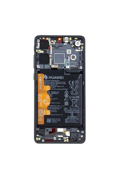 Huawei Γνήσια Οθόνη Και Μηχανισμός Αφής Με Πλαίσιο Και Μπαταρία 02352NLL P30 ...