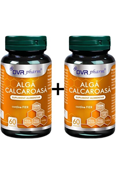 DVR Pharm Pachet Alga Calcaroasa (Lithothamnium calcareum) 600mg extract, cal...