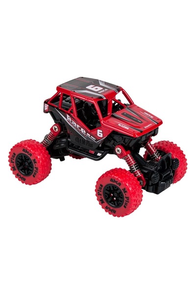 OEM Camion RC off-road roșu și negru cu efecte sonore și luminoase, necesită ...
