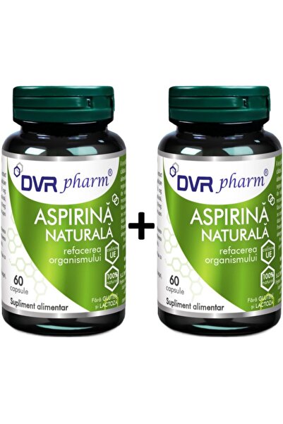 DVR Pharm Pachet Aspirina naturala forte "Refacerea organismului", 2x60cps