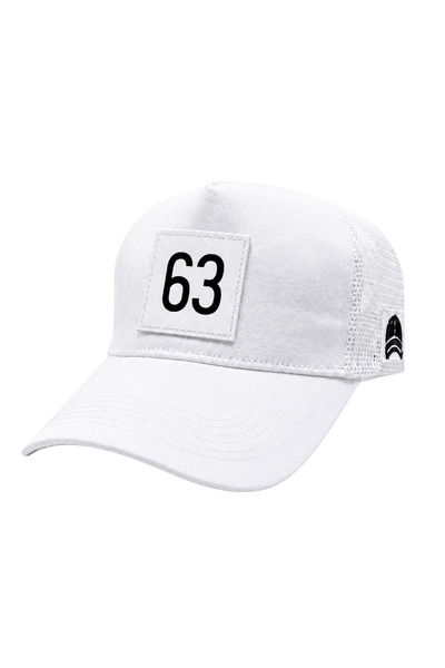 all hats 63 Count Patch Detailed Mesh Trucker Baseball Cap