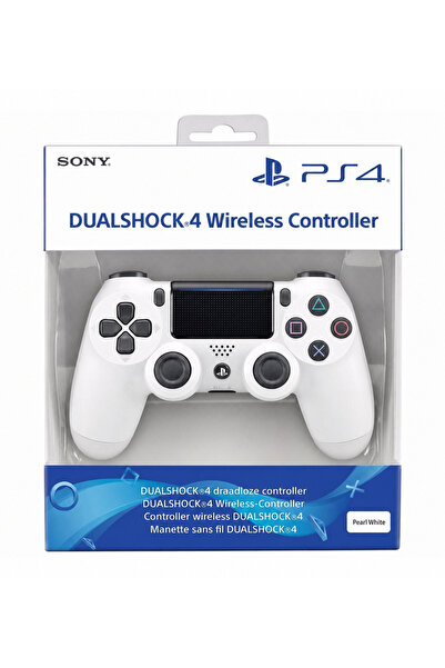Ps Doubleshock PS4 Uyumlu Kablosuz Titreşimli Oyun Kolu Gamepad Beyaz