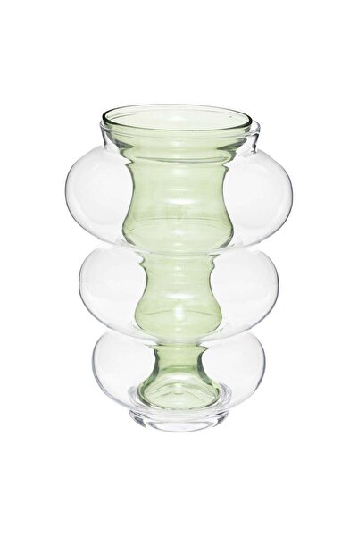 Atmosphera Vază « Double » x matali crasset - Sticlă, Verde, H.36 cm