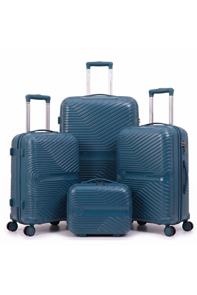 Dubai Power 4PCS PP Hard Shell Unisex Travel Suitcase Set 14/20/24/28 Inch, I...