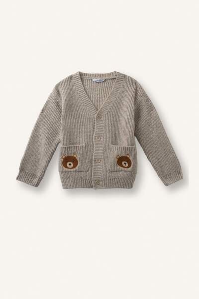 DeFacto Buttoned Pocket Embroidered Knitwear Cardigan for Baby Boy I0421A526Wn