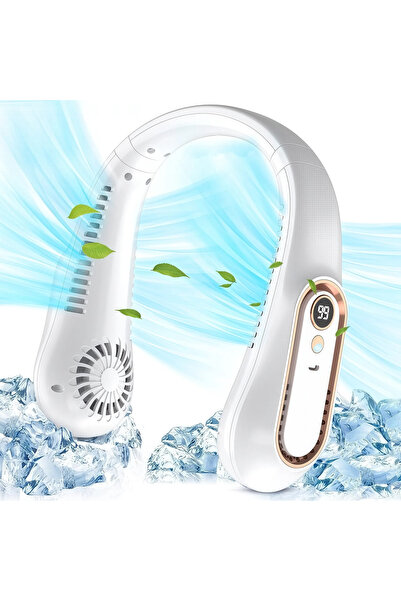 STARSTAR Portable neck fan, bladeless fan, 5 speed settings, 360° neck-mounte...