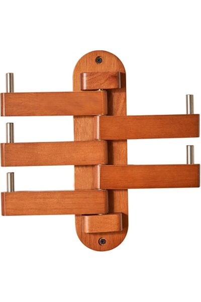 STARSTAR Folding swivel hooks, accordion-style wall brackets, swivel wooden w...