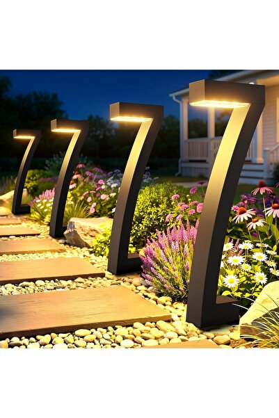STARSTAR Solar Outdoor Path Lights 4-Pack Upgraded Bright LED Garden Lights I...