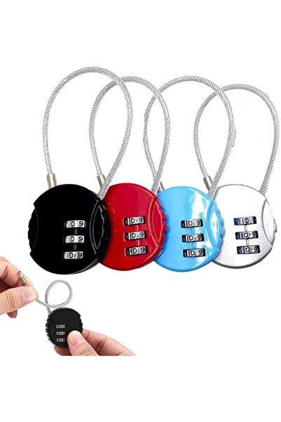 STARSTAR 4-Pack 3-Digit Waterproof Outdoor Combination Padlocks for Luggage &...