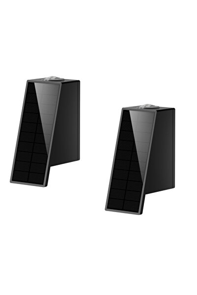 STARSTAR 2-piece solar wall light for home and outdoor use, courtyard light, ...