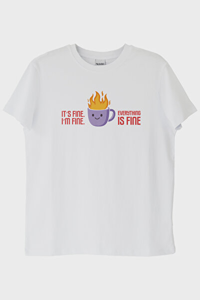 lofux Im Fine Mizahi White T-Shirt