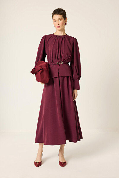 Touché Privé Belt Detailed Tunic Skirt Set