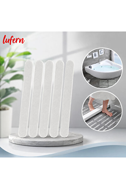 Lufern Güçlü Yapışkanlı 6'lı Kaydırmaz Bant Seti 2x38 cm Nemli Alanlar İçin B...
