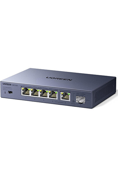 Ugreen Switch LAN 2.5 G с 5 порта 2.5G + 1 порт SFP+ 10G, неадминистративен
