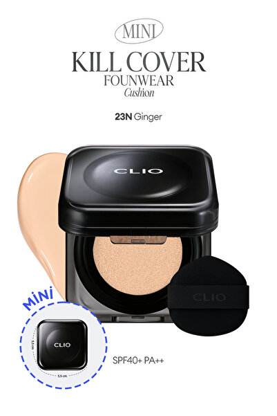 CLIO كريم أساس نصف مات عالي التغطية مع مكونات سيكا، كيل كوفر فونوير كوشن ميني...