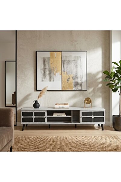 LastHome المنزل الأخير |   طاولة تلفزيون بتصميم أنيق وعصري 200 سم - ماليزي