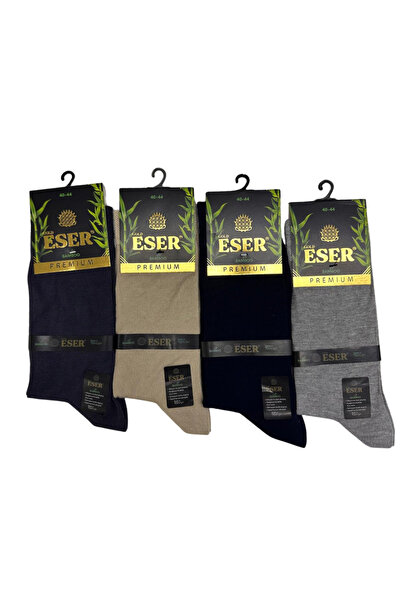 Eser Çorap 6 Pairs of Men's Bamboo Socks – Summer Premium Thin Socks Black Na...