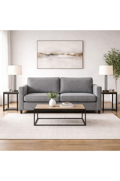 Roots Furniture كنبة رمادية عتيقة الطراز