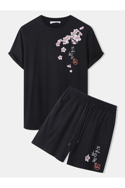 bellanova Unisex Printed T-Shirt and Shorts Set