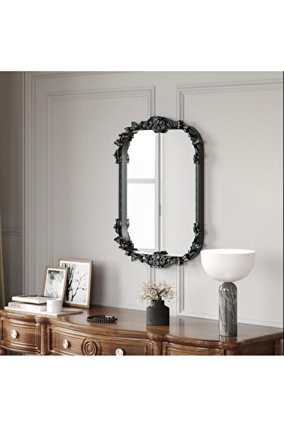 Roots Furniture مرآة كالدر سوداء اللون