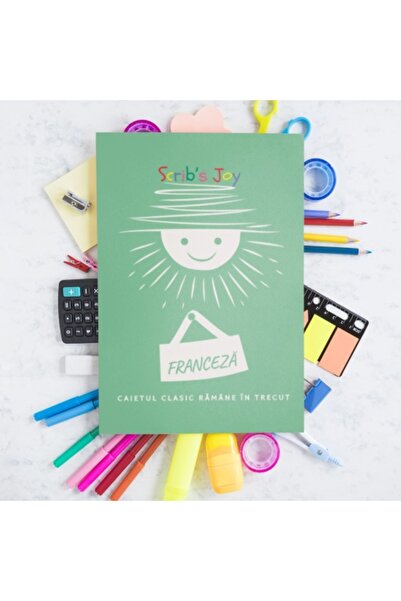 Scribble & Dot Scrib’s Joy cu dichis - Franceza - A4 Studentesc - 290 x 205 mm
