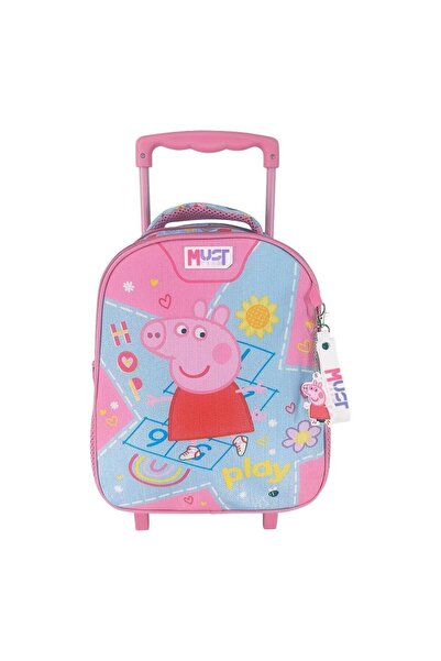 MUST Σχολική Τσάντα Τρόλεϊ Νηπίου Peppa Pig Team 2 Θήκες