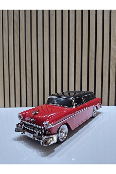 evertoon WS-1955 Kırmızı (Red) Arabalı Bluetooth Fm-Usb-Tf-Aux Şarjlı Nostalj...