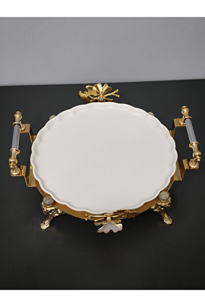 PARILTI HOME COLLECTİON Luxury Custom Laser-Cut Tableware Table Plate Cake Pl...
