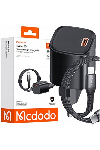 Mcdodo Încărcător rapid de perete USB Tip C, Sursă de alimentare 30W + Cablu ...