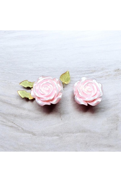 asc.home Düğme broş 2'li 2.5 cm Pembe renk