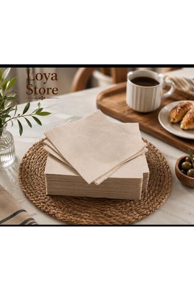 IKEA LOYA STORE FANTASTİSK PEÇETE BEJ 40 X 40 CM 50 ADET