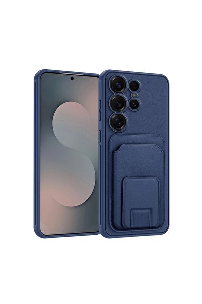 Zebana Samsung Galaxy S26 Ultra Uyumlu Kılıf FlexStand Kartlıklı Silikon Kılı...