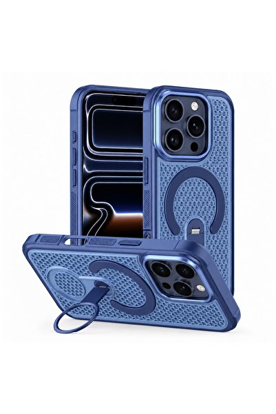 Zebana Apple iPhone 14 Pro Max Uyumlu Kılıf CoolRing M-Safe Silikon Kılıf Lac...