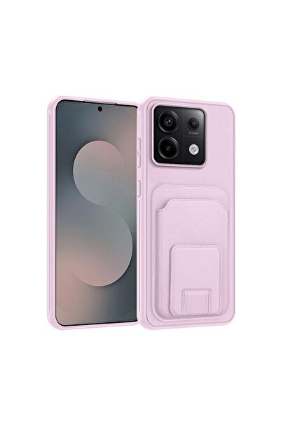 Zebana Xiaomi Redmi Note 13 Pro 5G Uyumlu Kılıf FlexStand Kartlıklı Silikon K...