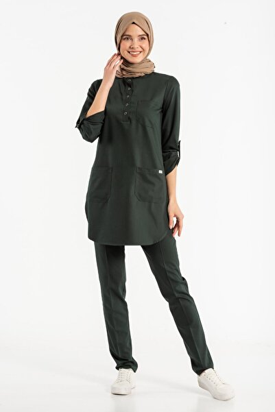 Owlet Medikal Lycra Emerald Green Surgical Hijab Set