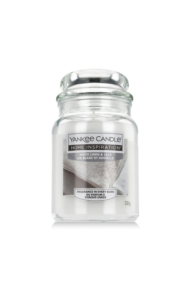 Yankee Candle Inspirare pentru casă ®   Lumânare parfumată – In alb și dantel...