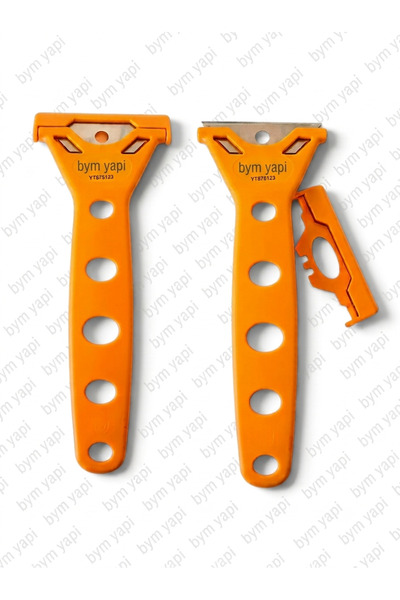 bym yapı Cam ve Buz Kazıma Plastik Sap, Dayanıklı ve Pratik Kullanım Metal Jiletli Uçlu 1 adet